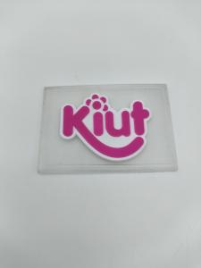 Quality Sewing Clothes Business Logo Sticker Labels PVC Material Transluscent wholesale