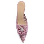 2022SS Fashion Multicolor Crystal Flower Transparent Pvc Crystal Rhinestone For