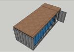 20GP Embedded Swimming Pool Shipping Container 14.77m2