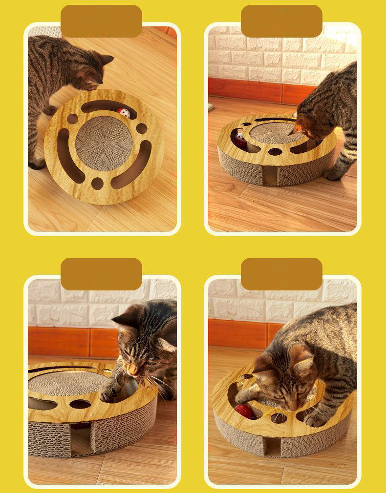 Wooden Cat Toy Ball 5.5*33cm Cute Luxury Style for Interactive Play and Entertainment