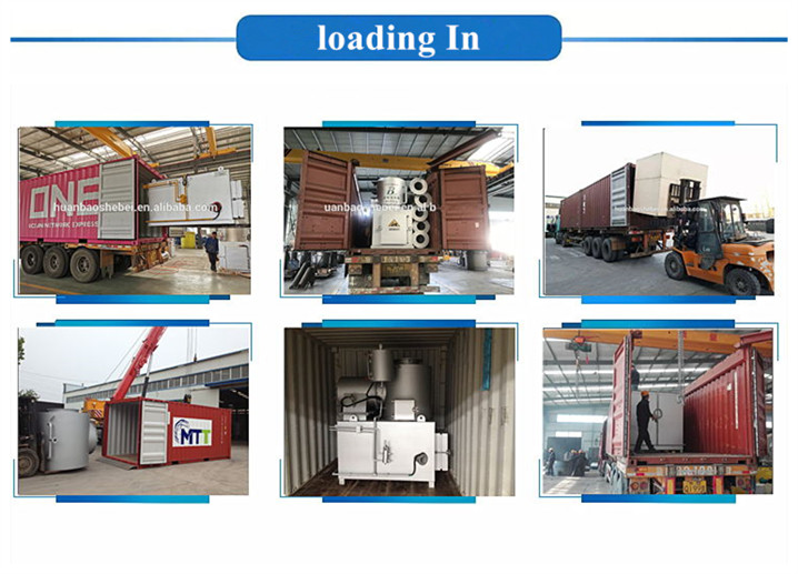 Smokeless Hospital Mini Incinerator Pyrolysis Cremation Machine 750L/H Waste Incinerator