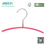 Betterall Peach Curved PVC Metal Hanger for Shirts