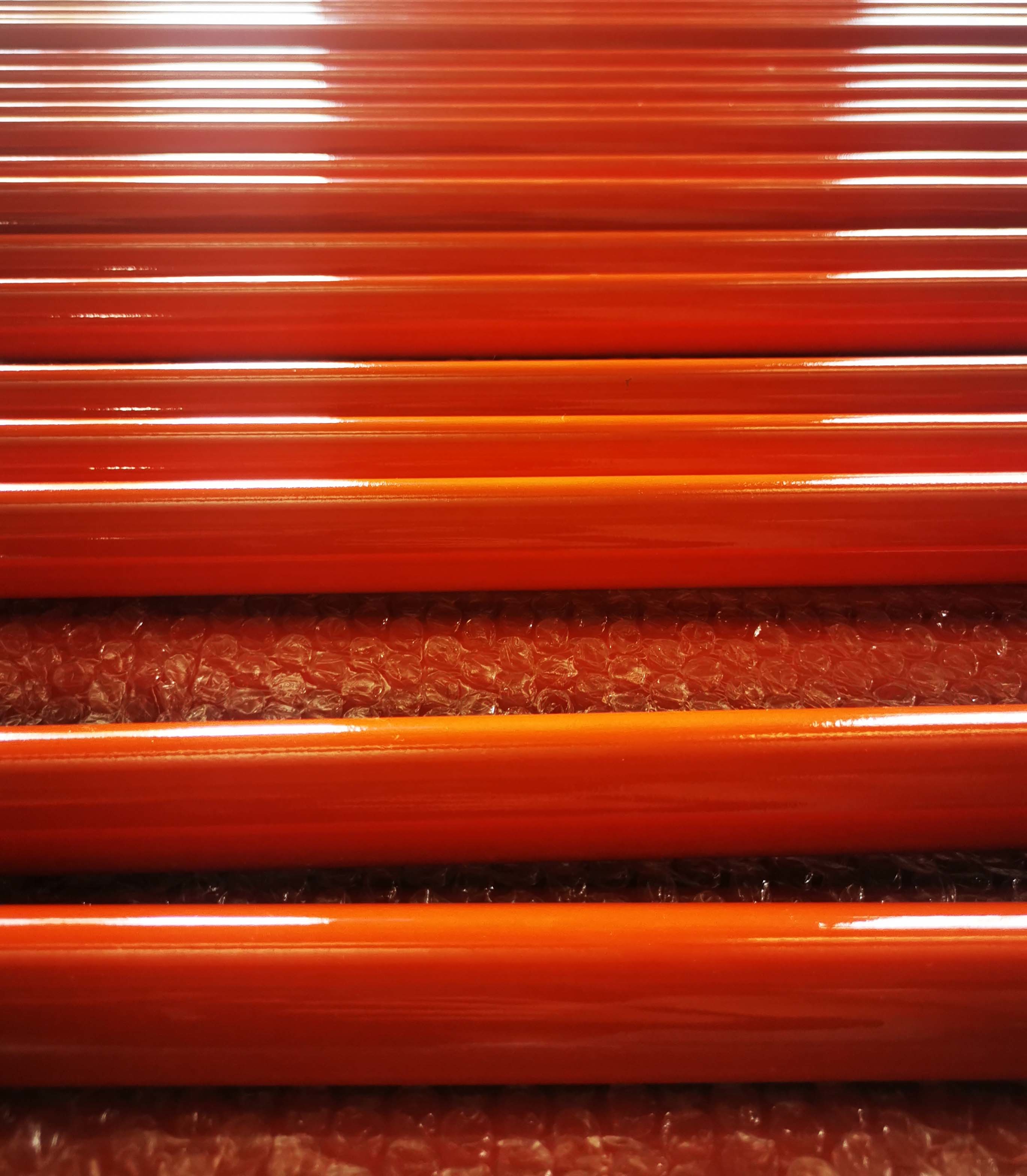 Smooth Epoxy Resin Fiberglass Pipe for Live Line Tools / No Cracking Pultruded Fiberglass Tube