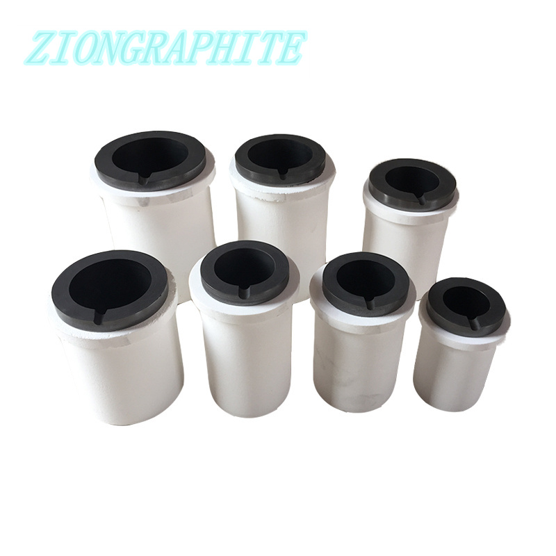 300g 700g 1KG 2KG High Pure Graphite Crucible Quartz Coat for Melting Gold and Silver