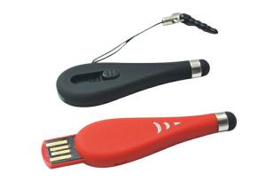 Quality Touch Pen Shape Plastic USB Stick Drive 32G 2.0 With Color Printing Logo wholesale