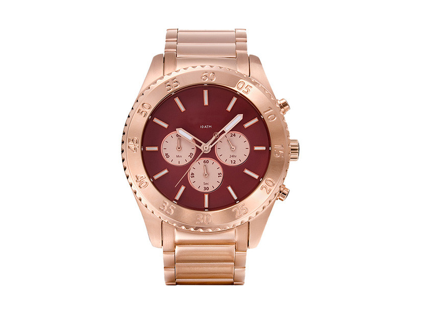 Mens Stainless Steel Waterproof Watch Quartz Movt With Small Seconds