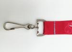 Customized Background Dye Sublimation Lanyards , Cell Phone Holder Lanyard