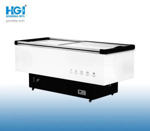 Quality Cold Food 550L Horizontal Commercial Refrigerator 110V 60HZ Deep Freezer Island wholesale