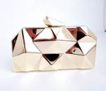 New metal diamond fashion clutch bag dinner diagonal portable shoulder bag woman