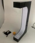 LED light 360 spining magnetic levitating floating pop shoes display stands