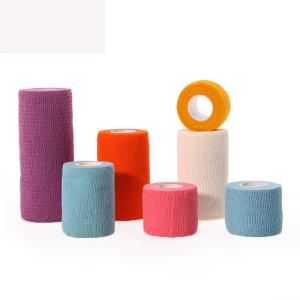 Quality CE Cotton Self adhesive Bandage Wrap in Medical Elastic Adhesive for Sports, Hand &amp; Leg Guard wholesale