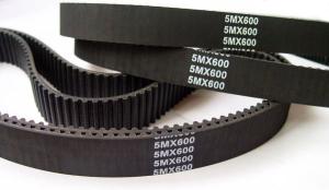 Quality Heat / Oil Resistant Industrial Timing Belts Rubber Material Black Color wholesale