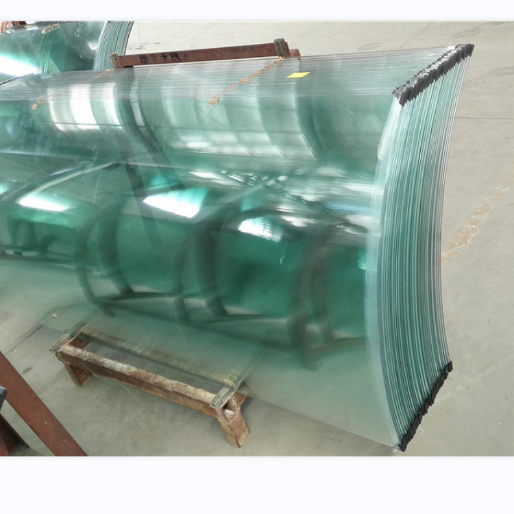 Singal J Curved Bent Shower Tempered Glass For Stair 8mm Thickness
