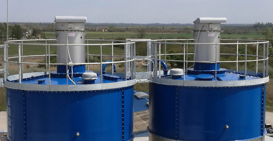 Cement Silo Top Vibrating Cartridge Dust Collector For Concrete Batching Plants