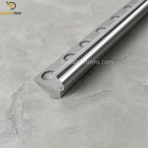 Quality Tile Edge Metal Stair Nosing Tile Trim Bright Light Silver 12mm wholesale