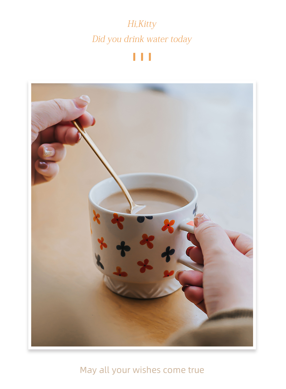 Decal Pattern Ceramic Coffee Mug Cup Set Stackable And Stylish For Any Occasion