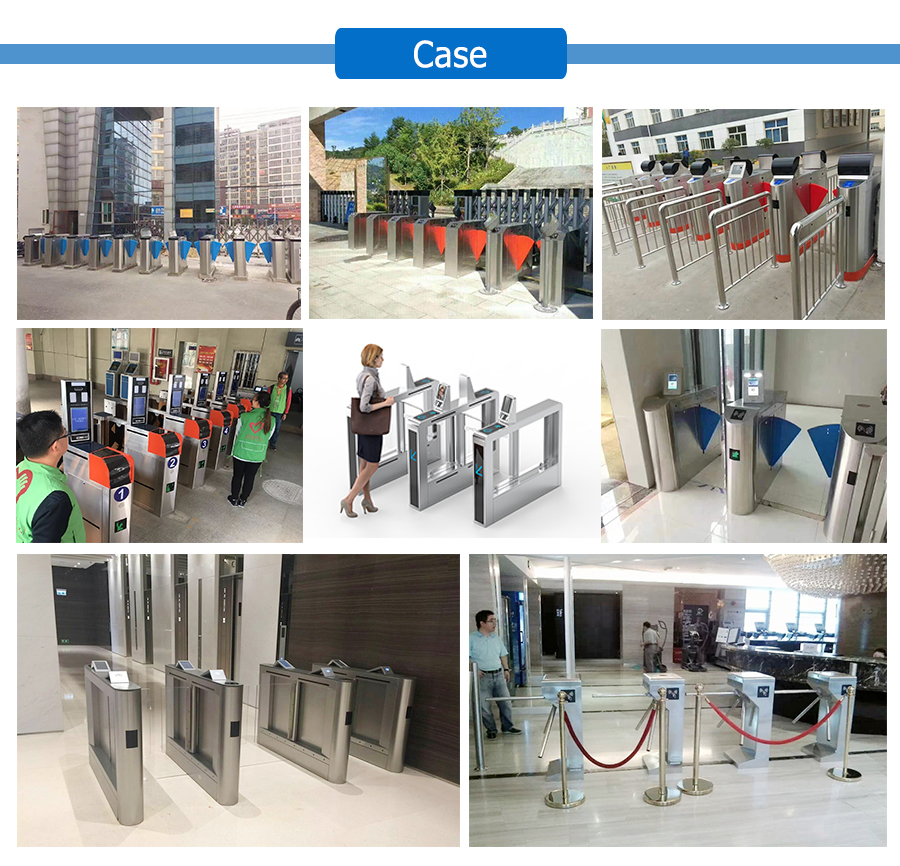 UNIQSCAN UT570 304 Stainless Steel Security Access Control Swing Barrier Gate