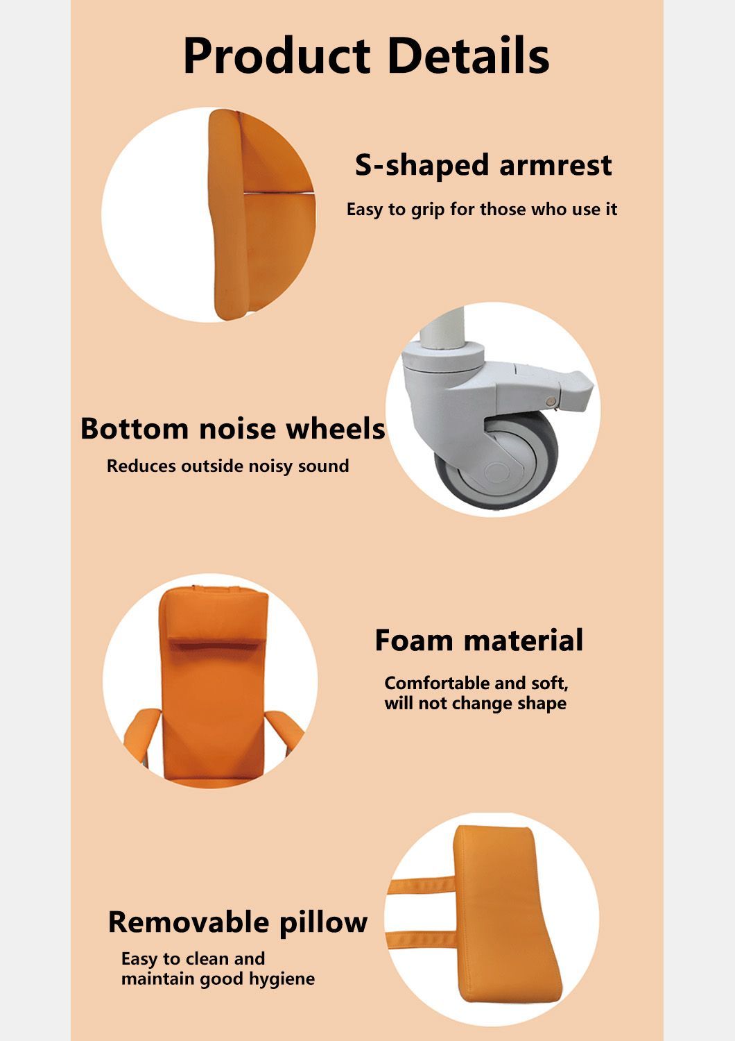 Versatile Nursing Chair for Home and Healthcare Settings