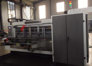 China Alloy Grinding Gear Automatic Vacuum Feeder Flexo Printer Slotter Machine / Carton Box Making Machine on sale