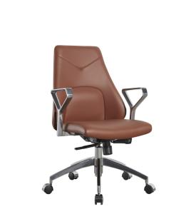 Quality Modern Executive Chairs 330mm Glass III Brown Leather Executive Office Chair SGS wholesale