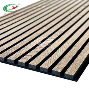Quality SGS Fireproof Wood Acoustic Wall Panels Melamine Finish Polyester wholesale
