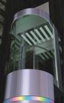 Square Glass Residential Panoramic Elevator 6 Persons Gearless Motor Lift