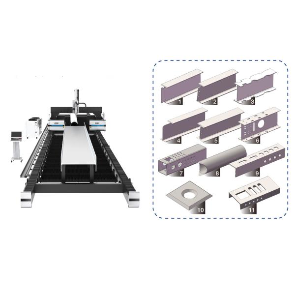 Original Factory 3D 5 Axis 12kw H Beam Steel Structure Fiber Laser Metal Cutting