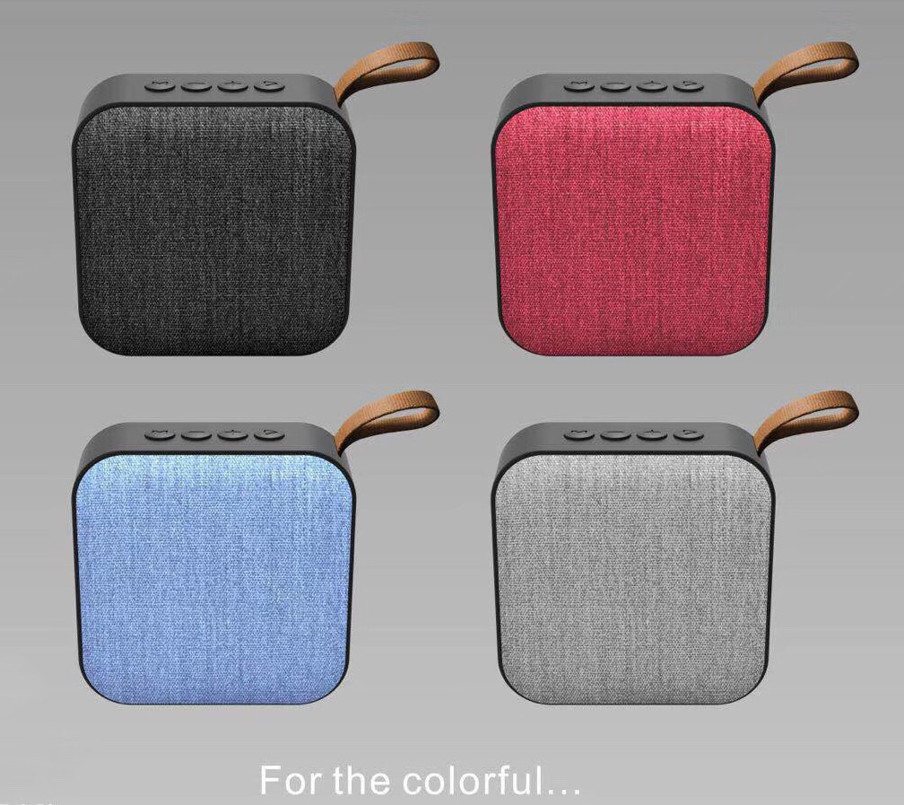 Fabric Square bluetooth speaker, Portable Music bluetooth speaker for Camping use