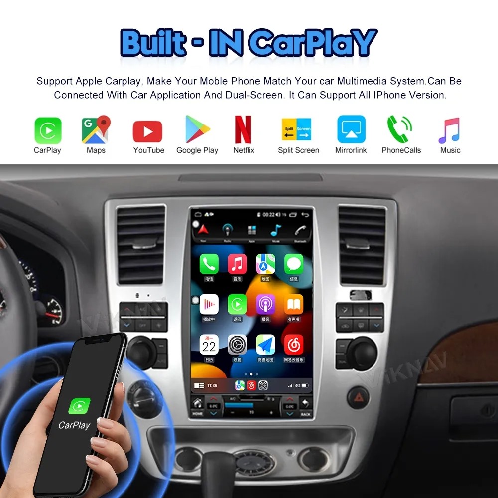 12.1 Inch Head Unit GPS Navigation Multimedia Player For2006-2015 Nissan Amanda Android Wireless Carplay BT 4G