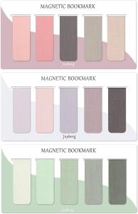 Quality 15pcs Solid Promotional Magnetic Bookmarks Magnet Stationery Page Tabs wholesale