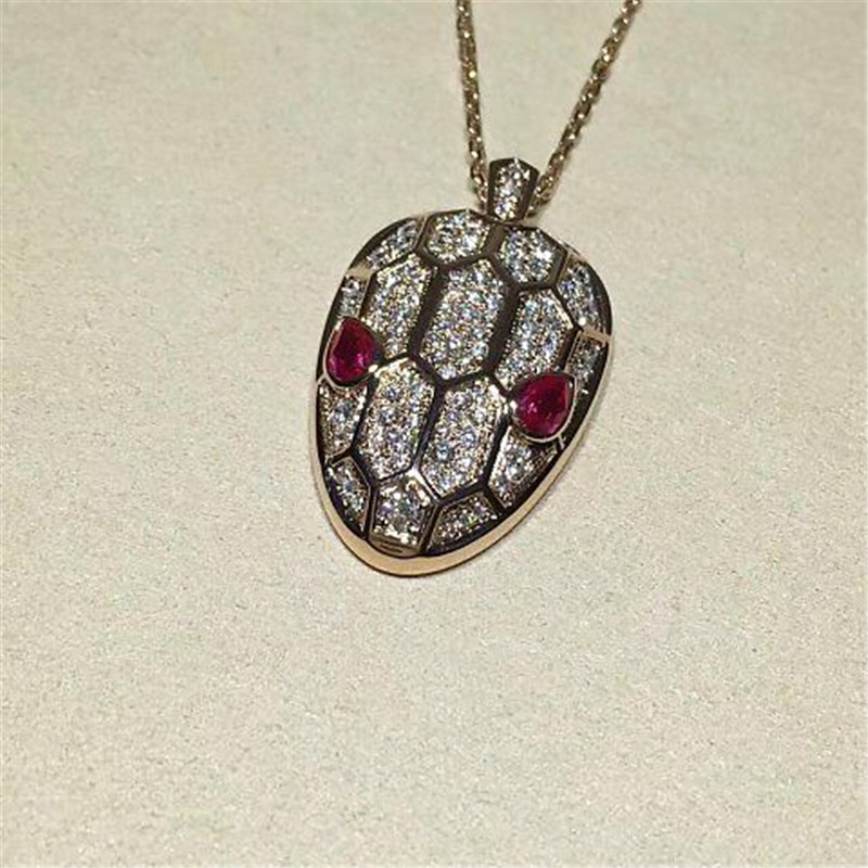 Bi Serpenti series Snakeheads Necklace 18k gold white gold yellow gold rose gold diamond necklace