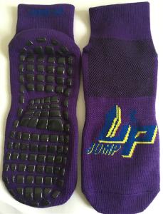 Quality Quick Dry Cotton Trampoline Socks Open Jump Grip Non Slip Trampoline Socks for Adults wholesale