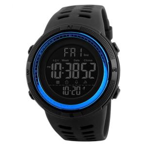 Quality Mens PU Led Waterproof Digital Watch 49mm Led Stainless Steel Back wholesale