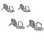 Orthodontic Clear Lingual Buttons MFDS Safety Standard and Perforated Round Base