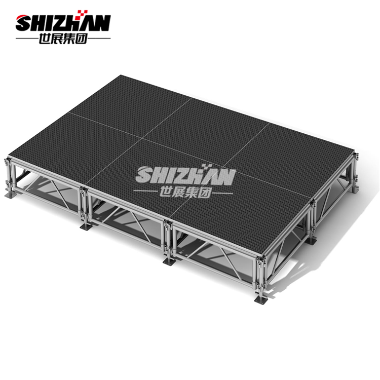 1.22*1.22m Aluminum Rock Concert Glass Stage Portable Floor Platform