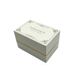 Rose Gold Pattern Jewelry Packaging Box Wrapped By White Special Paper