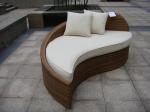 Poly Rattan Waterproof Lounge Bed , Rattan Conservatory Furniture