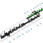 8000 KG Pack Energy Storage Battery Assembly Line Engineering Machine