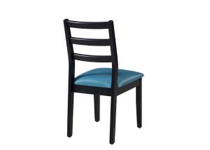 Quality Hotel Solid Wood Blue Upholstered Dining Chairs wholesale