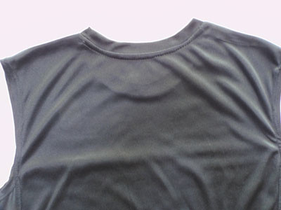 Logo Printed Knitting Interlock Fabric Mens Sleeveless Tank Top Black