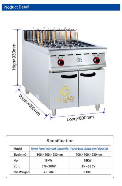 Gas Restaurant Cooking Equipment with Stainless Steel and Tank Size 340x550x270