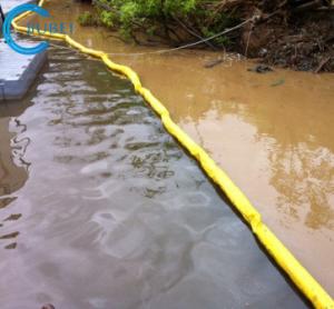 Quality Floating Silt Boom Curtain Barriers For Ponds Eco Friendly Oil Spilling Containment wholesale