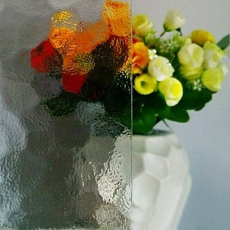 Decorative Tinted Tempered Clear Float Glass Narrow Reeded 2mm For Building