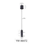 Hexagon Brass Material Gripper 10*32mm Wire Hanging Display Systems YW86468