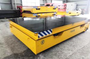 Quality Manual / Hydraulic Steering Electric Transfer Cart 5t-50T Trackless Transfer Trolley wholesale