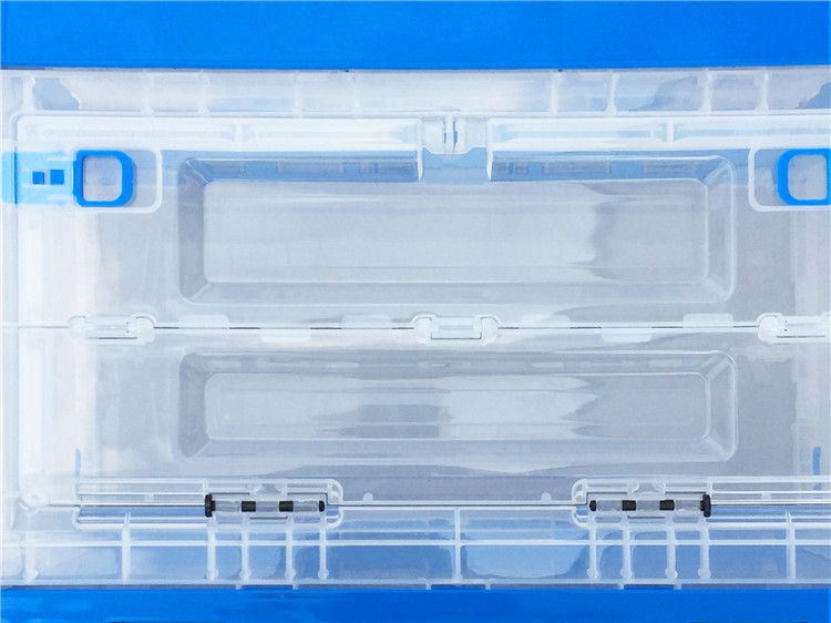 Length Sides Opening Collapsible Plastic Containers Virgin PP Material Custom Color