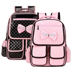 Quality Korean schoolbag shoulder bag cute princess girls PU backpack schoolbag children wholesale