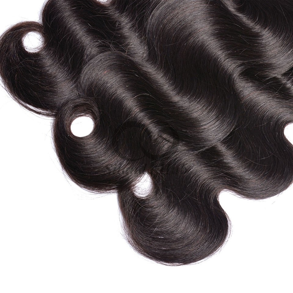 Natural Black Body Wave Remy Human Hair Bundles Sew In Weave Bundles Brazilian Bundle Deals