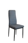 Horizontal Lines 96CM Height Fabric Upholstered Dining Chairs