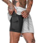 Custom Mens Running Training Shorts With Pocket Workout Bodybuilding Gym Sports